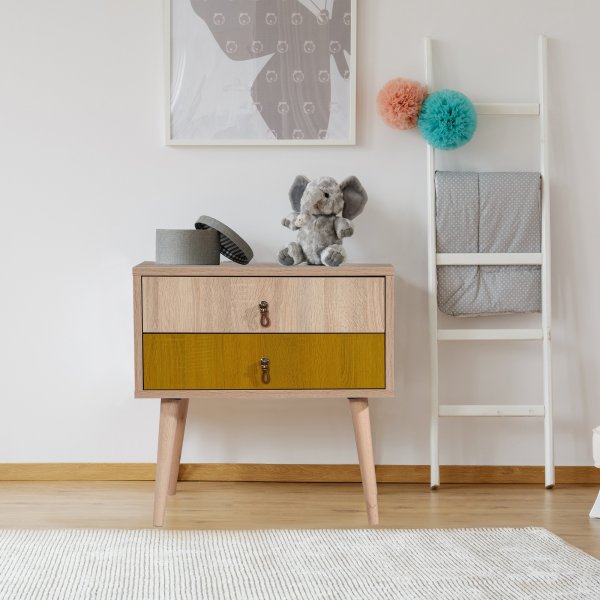 City Sun nattbord - Beige