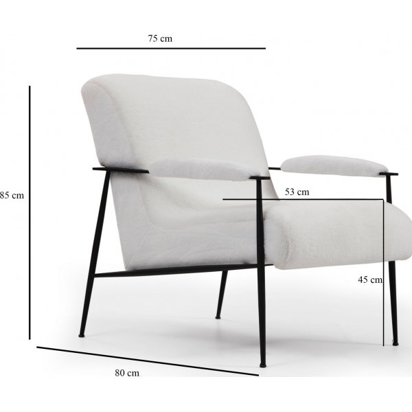 Jazz lenestol - Hvit Jazz lenestol - Hvit