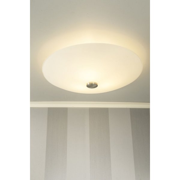 Plafond Iglo - Hvit/stål Plafond Iglo - Hvit/stål