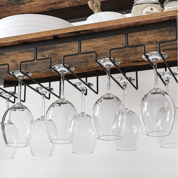 Corriente vinstativ - Brun/svart + Møbelføtter Corriente vinstativ - Brun/svart + Møbelføtter