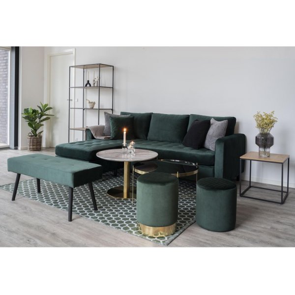 Skiby benk - mørkegrønn/svart Skiby benk - mørkegrønn/svart