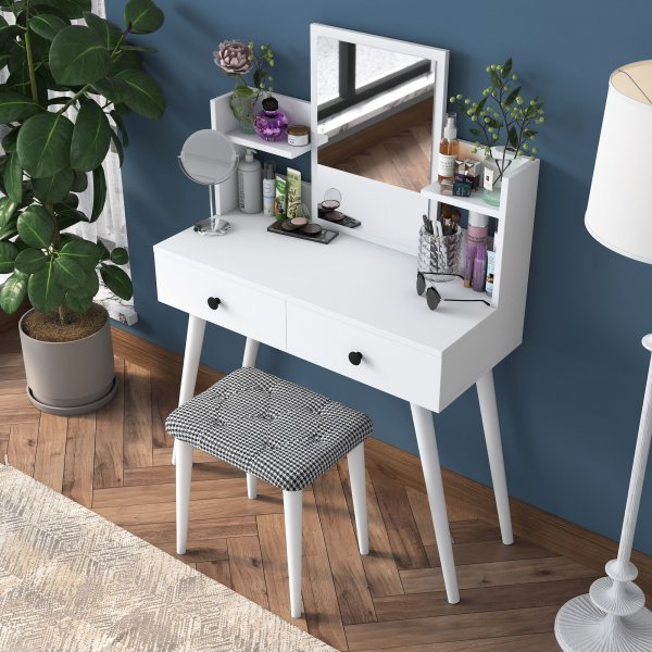 Bijou toalettbord 2, 98 x 40 cm - Hvit Bijou toalettbord 2, 98 x 40 cm - Hvit