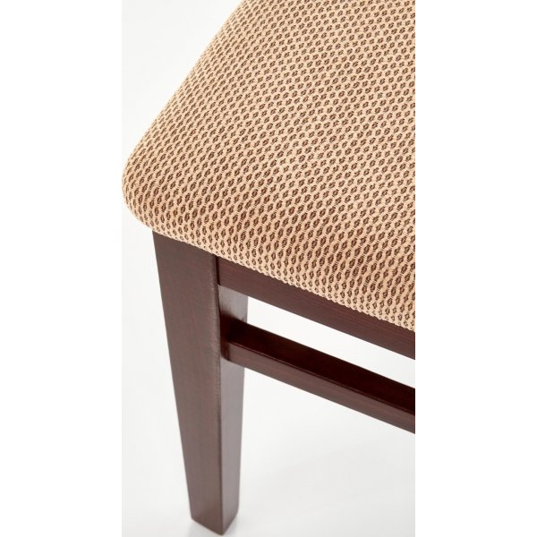 Emily stol - mørk valnøtt/beige Emily stol - mørk valnøtt/beige