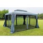 Athen Paviljong 3x4m med myggnetting - Gr