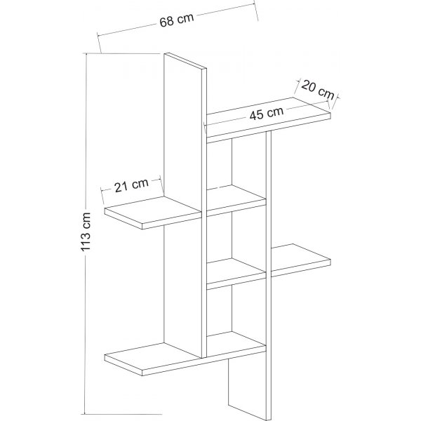 Madagaskar vegghylle Hvit Madagaskar vegghylle Hvit