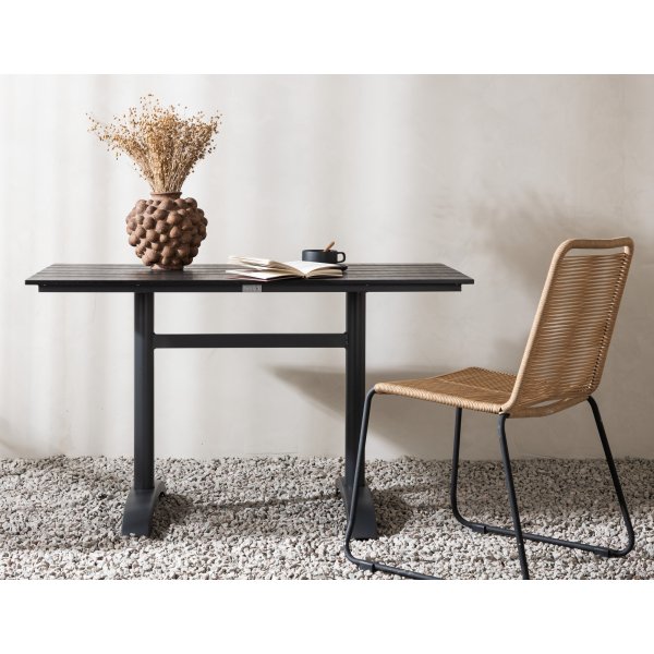 Denver spisebord 120 x 70 cm - Sort