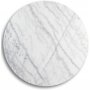 Zoo spisebord 105 cm - Messing / Lys marmor
