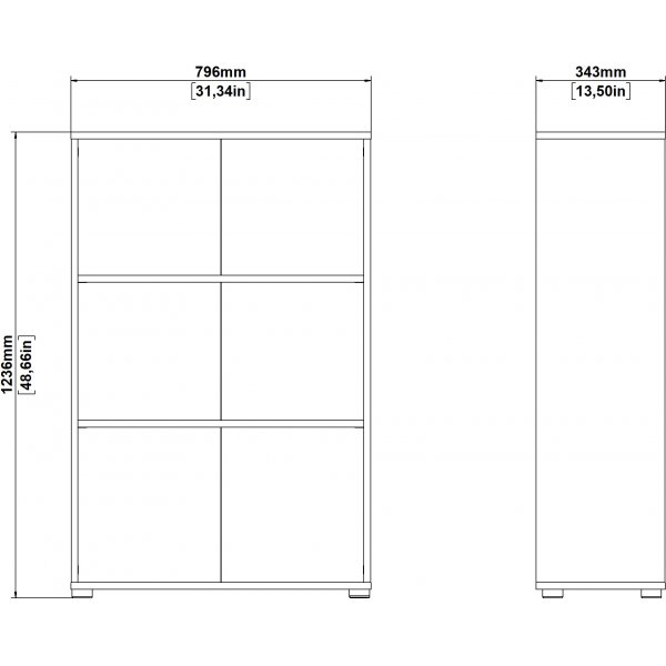 Sign bokhylle lav - Hickory Sign bokhylle lav - Hickory