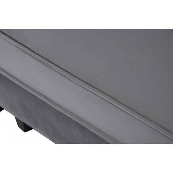 Brandy Lounge - 3,5-seters sofa XL (sølvgrå fløyel) + Tekstilrens for møbler Brandy Lounge - 3,5-seters sofa XL (sølvgrå fløyel) + Tekstilrens for møbler