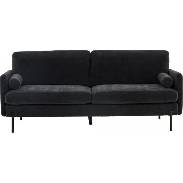 Antibes 2-seters sofa - Sort/Mørkegrå Antibes 2-seters sofa - Sort/Mørkegrå