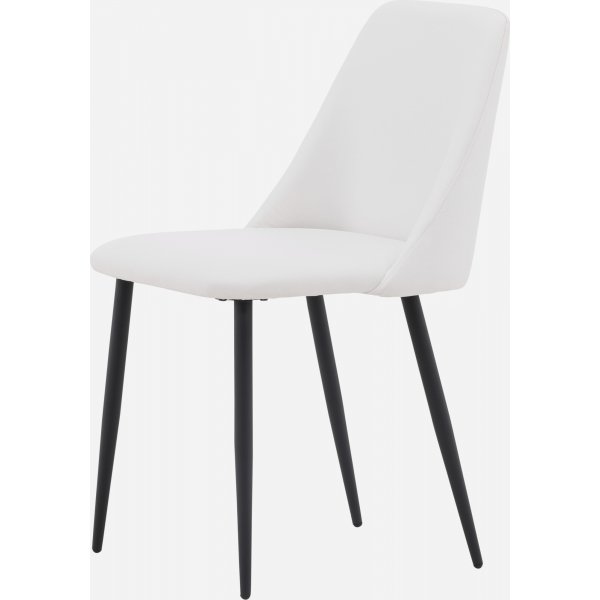 Natt spisestuestol - Hvit PU Natt spisestuestol - Hvit PU