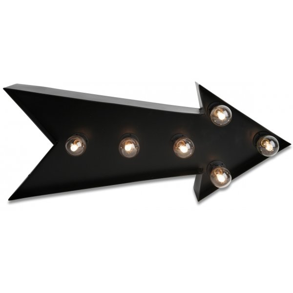 Sirkuslampe (Pil) L46 cm - Svart