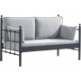 Lala 2-seters utesofa - Svart/ryk