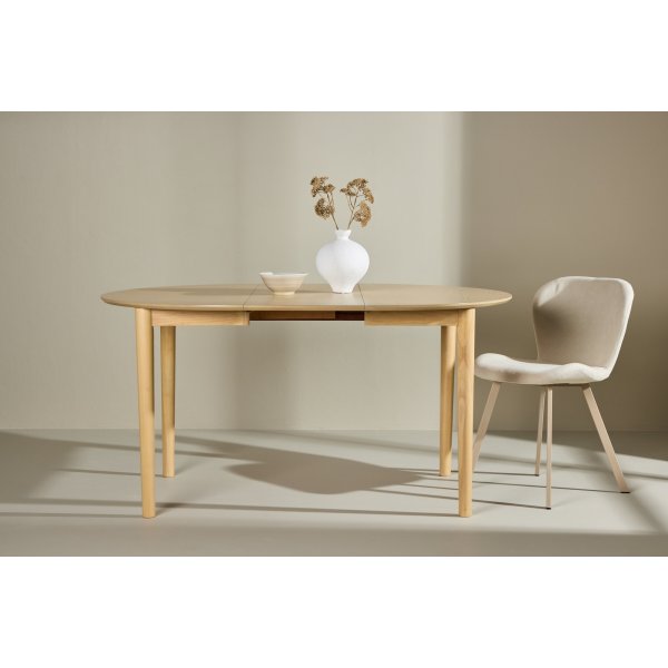 Gilda spisebord 110-150 x 110 cm - Whitewash Gilda spisebord 110-150 x 110 cm - Whitewash