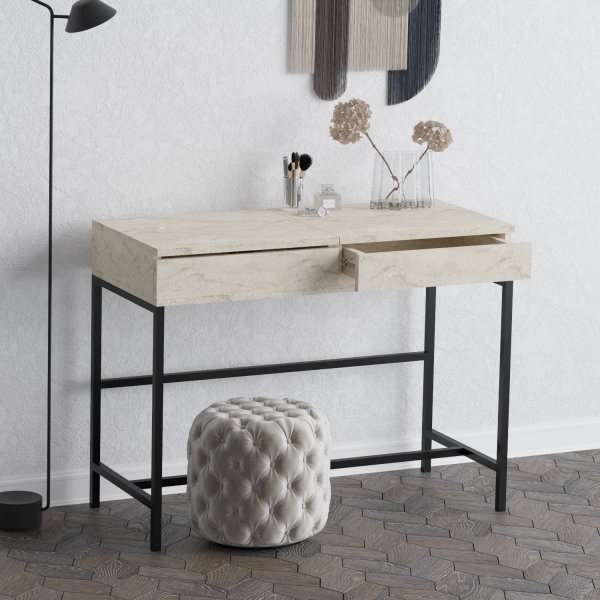 Linda sminkebord - Travertin Linda sminkebord - Travertin