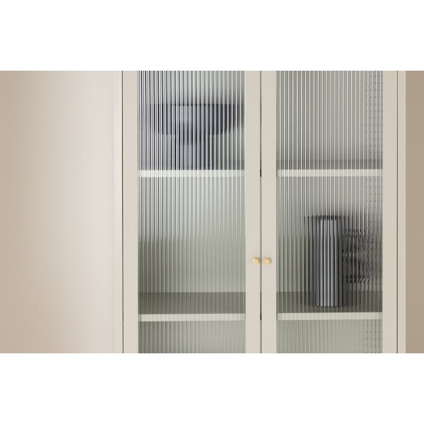Lima vitrineskap beige