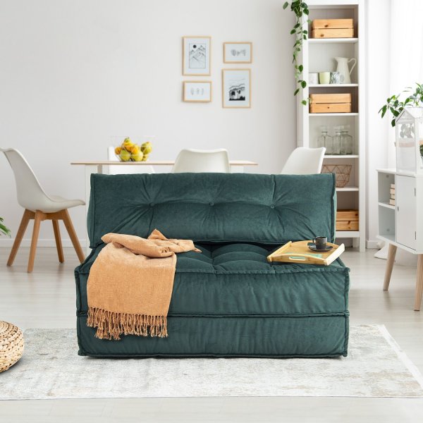 Faldi 2-seters sovesofa - Petroleumsgrønn Faldi 2-seters sovesofa - Petroleumsgrønn