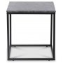 Accent Salongbord 50 - Gr marmor / Svart