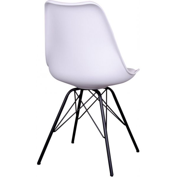 Oslo Spisestol - Hvit/Svart Oslo Spisestol - Hvit/Svart