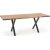 Gambon spisebord med kryssben 120x78 cm - Eik/svart