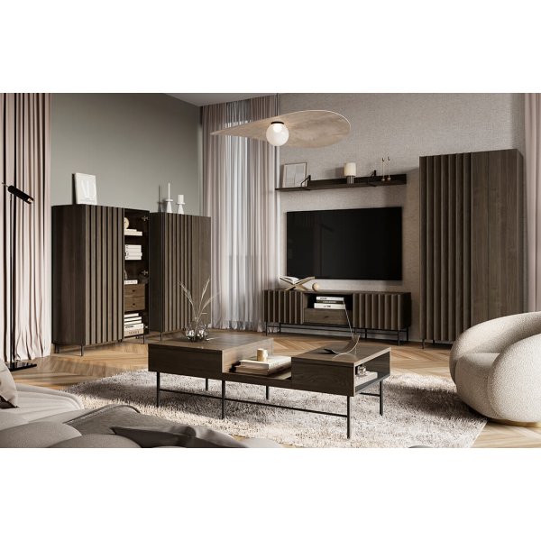 Piemonte garderobe - Portland ask/svart Piemonte garderobe - Portland ask/svart