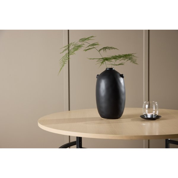 Copenhagen sofabord Ø100 cm - Whitewash/sort Copenhagen sofabord Ø100 cm - Whitewash/sort