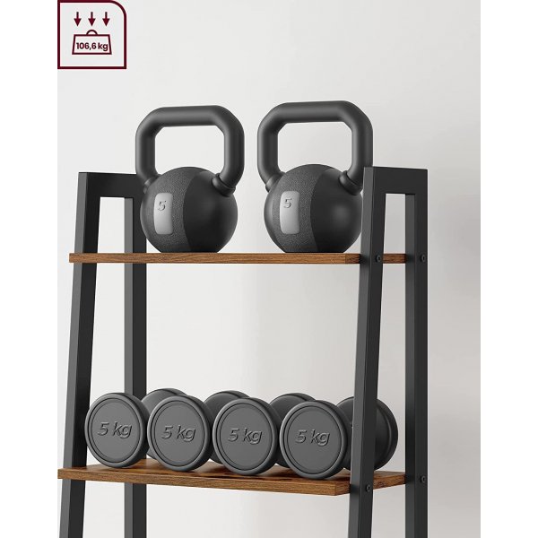 Petter trinnhylle 172 cm - Brun/svart Petter trinnhylle 172 cm - Brun/svart