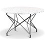 Terrazzo rundt sofabord  80 cm - Cosmos Terrazzo & underdel Star svart metall