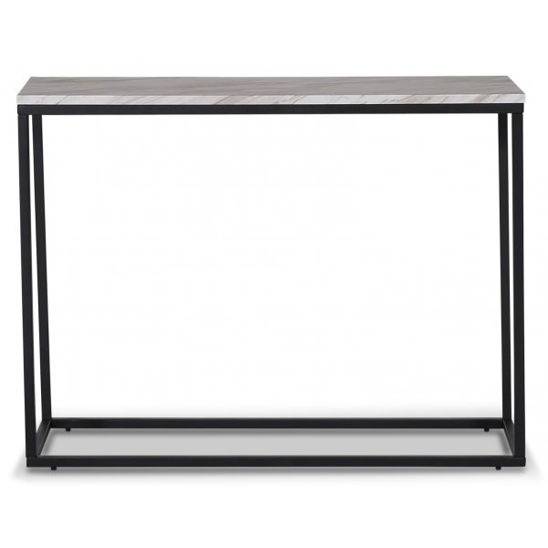 Shanghai konsollbord - lys marmor imitasjon / svart