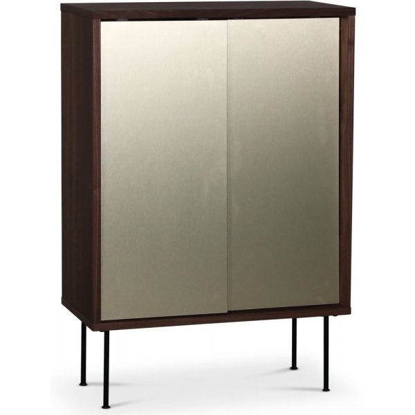 Volumskap - Valnøtt/messing Volumskap - Valnøtt/messing