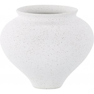 Rellis vase 18 x 18 cm - Sort/Hvit