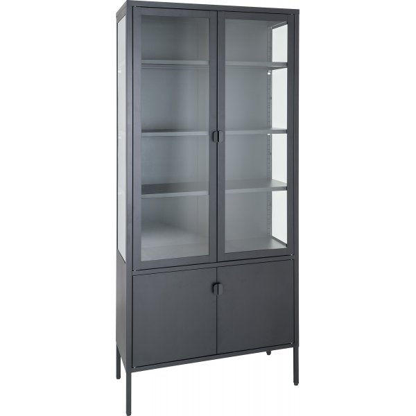 Brisbane glassskap 80x35x180 cm - Sort Brisbane glassskap 80x35x180 cm - Sort