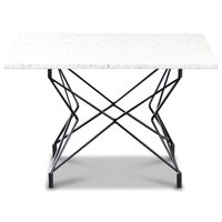 Terrazzo sofabord 75x75cm - Bianco Terrazzo & underdel Star svart Terrazzo sofabord 75x75cm - Bianco Terrazzo & underdel Star svart