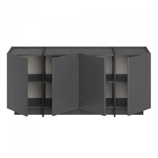 Skjenk Dromma 180 cm - Antrasitt/Svart