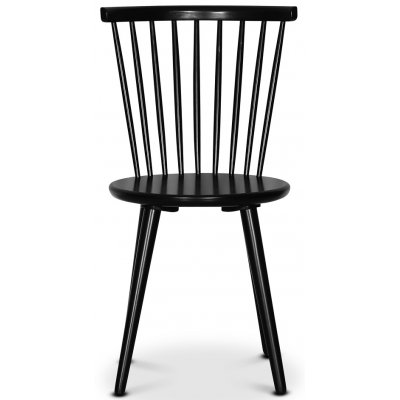 Nova spisegruppe, uttrekkbart spisebord 130-170 cm inkl. 6 sorte utkragende stoler Castor - Oljet eik