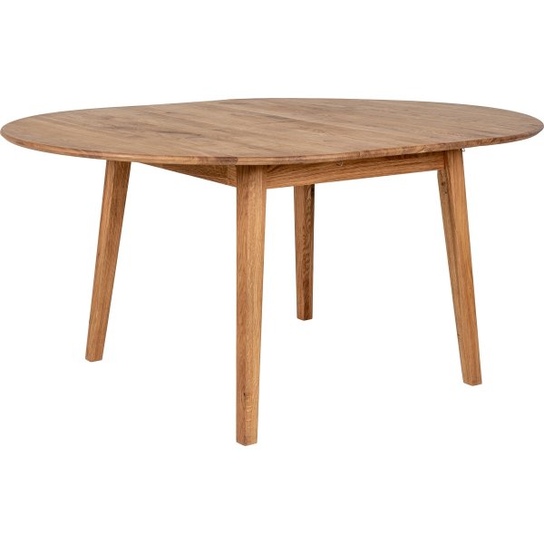 Metz spisebord 118-158 x 118 cm - Oljet eik