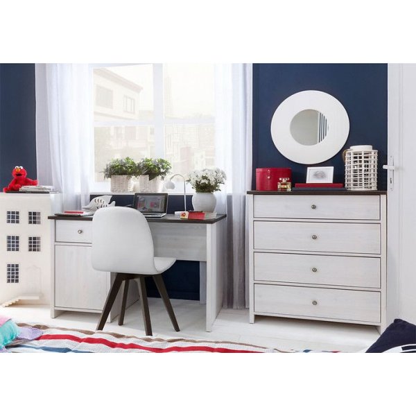 Salvador kommode - Hvit/sort