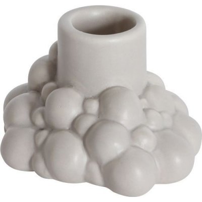 Sprudlende lysestake 10 cm - Beige
