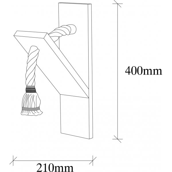 Erebos vegglampe 1 - Tre
