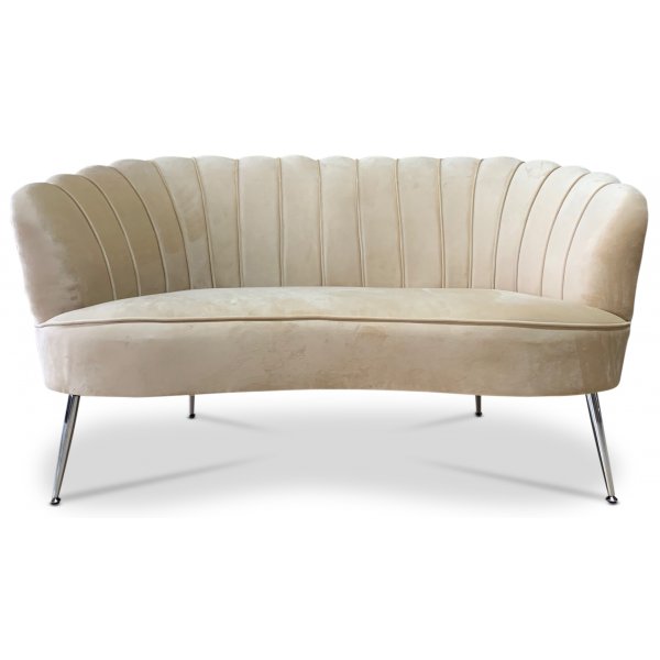 Snckan 2-seter sofa - Beige flyel / Messing