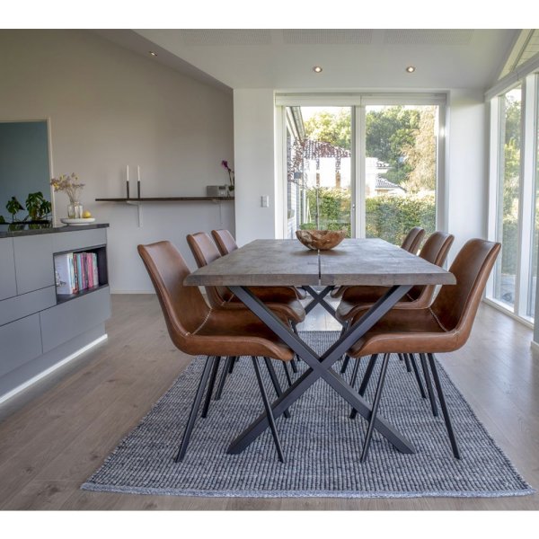 Toulon spisebord - Røkt eik - 200x95x76x4 Toulon spisebord - Røkt eik - 200x95x76x4