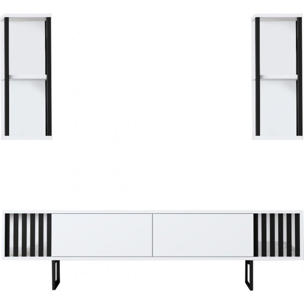 Erki TV-stativ - Hvit/svart Erki TV-stativ - Hvit/svart