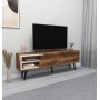 Tea media benk - Lys valntt/beige