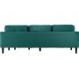 Firenze divansofa - Mrkegrnn/Svart
