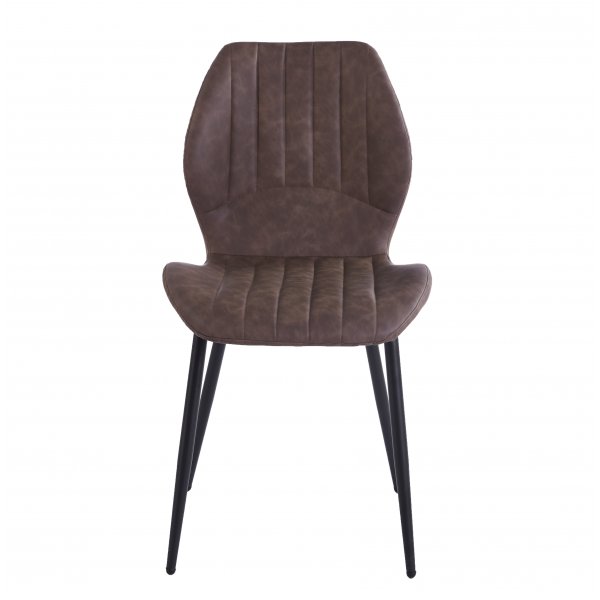 Santos spisestuestol - Brun/svart Santos spisestuestol - Brun/svart