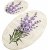 Lavendel baderomsteppesett (2 stk) - 50 x 60 cm (1 stk) / 60 x 100 cm (1 stk)