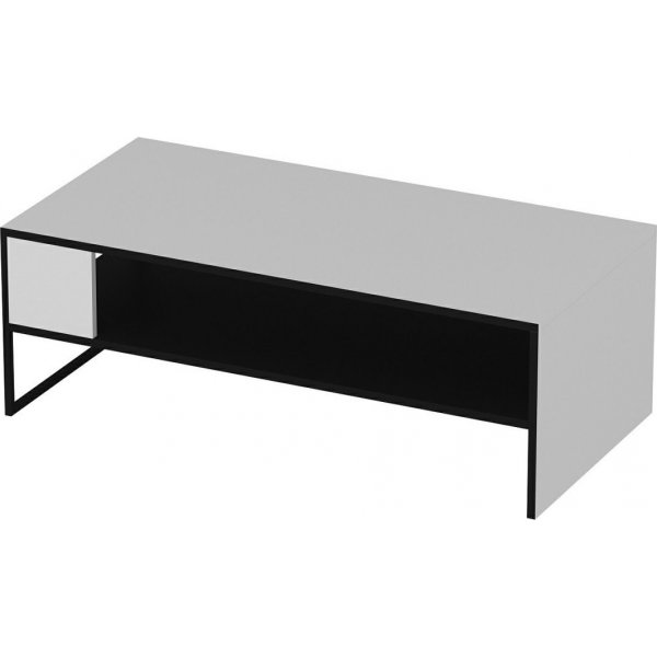 Concord salongbord 120 x 60 cm - Hvit/svart Concord salongbord 120 x 60 cm - Hvit/svart