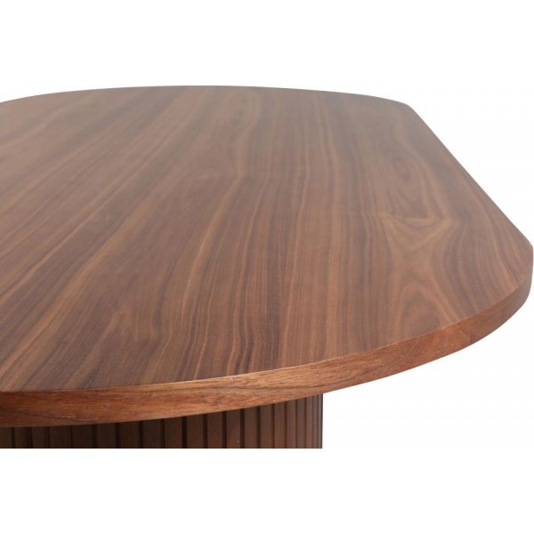 Inter ovalt spisebord - Valntt/svart