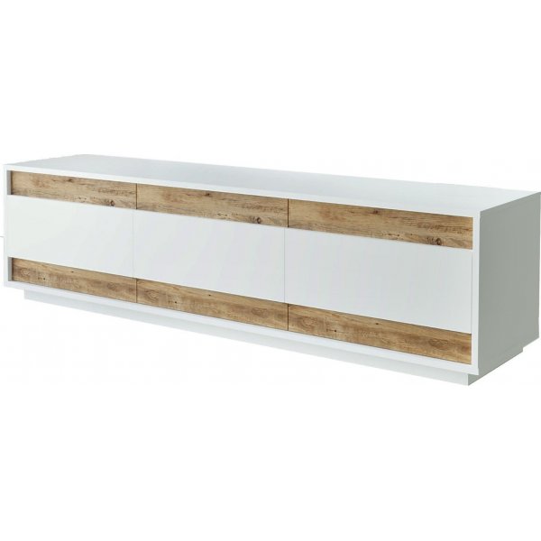 Future mediebenk 4 - Furu/hvit Future mediebenk 4 - Furu/hvit