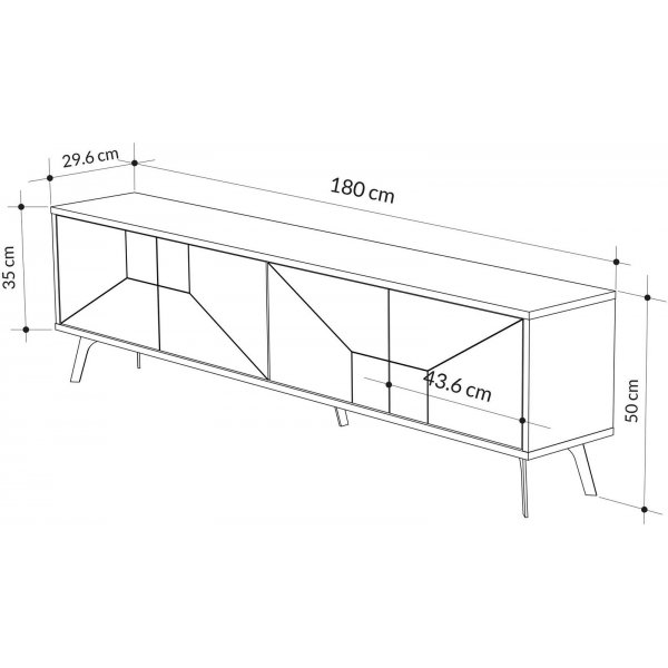 Dune TV-stativ - Antrasitt Dune TV-stativ - Antrasitt